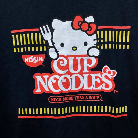 Cup Noodles x Hello Kitty Long Sleeve T-Shirt Small - Picture 2 of 4